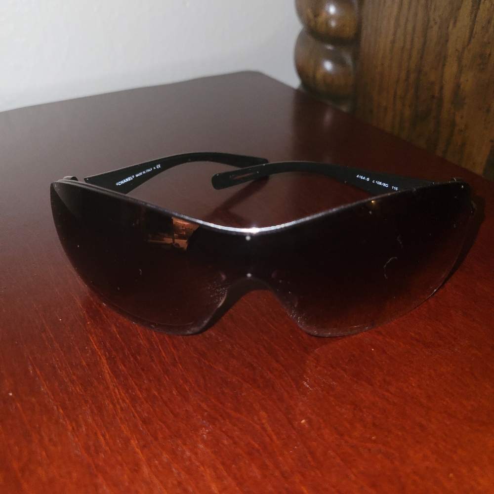 *Chanel Purple/Gray Lens Sunglasses